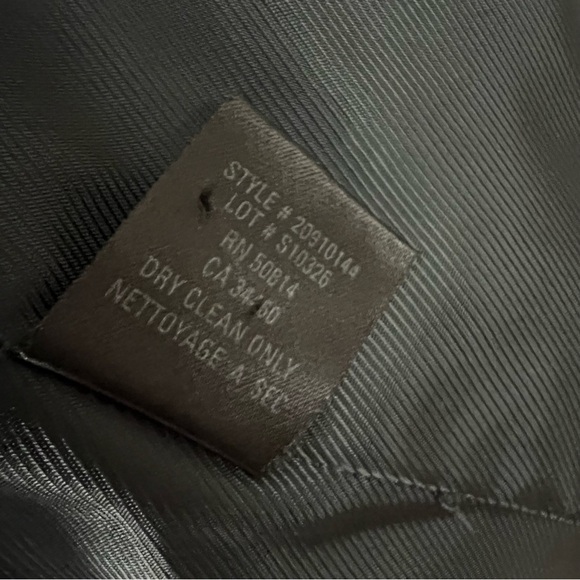 ELIE TAHARI - Alpaca Wool Blend Black & Gray Mid Length Double Breast Coat Large - Picture 6 of 8